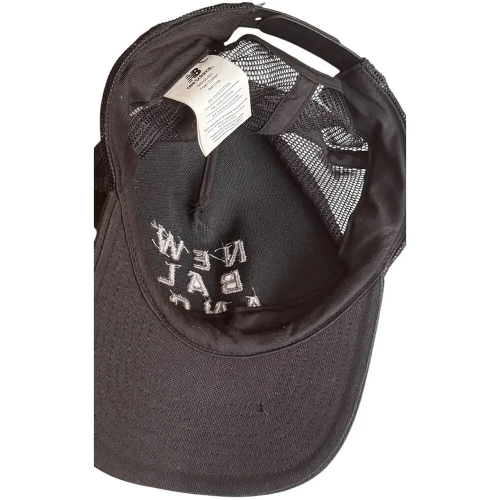 New Balance Logo Adjustable  Embroidered Athletic Trucker Hat One Size